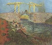 Vincent Van Gogh The Langlois Bridge at Arles (nn04 USA oil painting reproduction